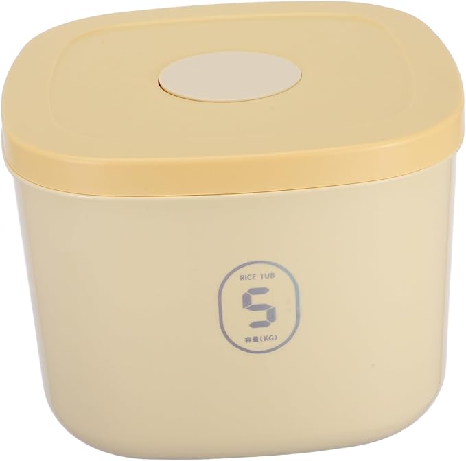 Vacuum Sealed Small Cat Food Storage Container Airtight Pet Food Canister Large Capacity Moisture-proof Yellow Bin Storage