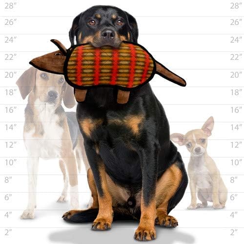 TUFFY® : 2 Pack Armadillo Dog Toy: Ultra Durable Plush Toy with Multiple Layers & Reinforced Seams, Washable and Floats, Original Construction