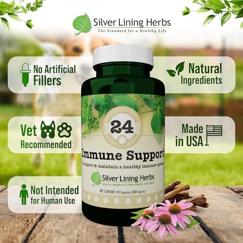 Silver Lining Herbs Dog Immune Support Supplement - 90 Capsules