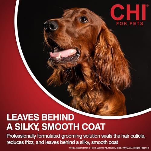 CHI for Dogs Deep Moisture Hydrating Dog Shampoo, 16 Fl Oz Bottle | Ionic technology, pH-balanced formula, hydrating, dry skin and soft shiny coat