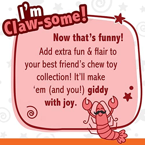 Nylabone Lobster Power Chew Toy for Dogs, Dog Toys for Aggressive Chewers | Lobster dog toy for small dogs up to 25 lbs, designed for power chewers, filet mignon flavor