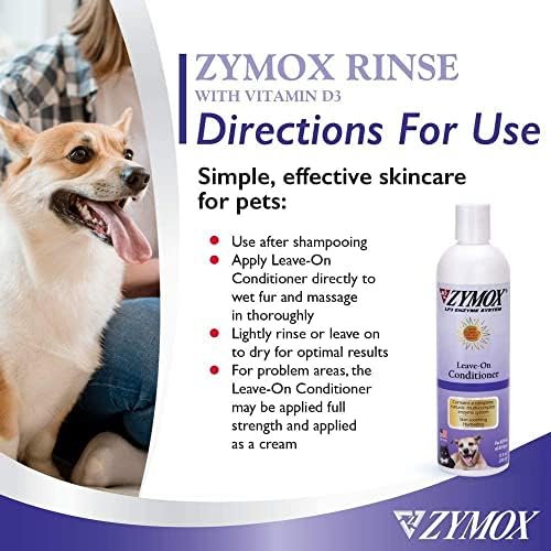 PET King Brands ZYMOX Leave-in Conditioner with Vitamin D3 for Cats & Dogs, 12oz