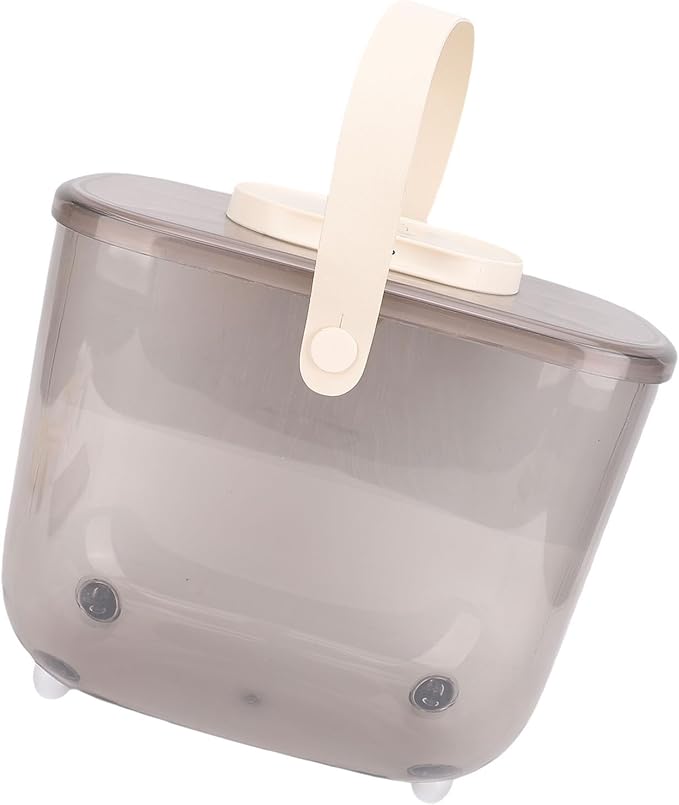 ZJchao VACUUM SEAL PET FOOD CONTAINER EFFICIENTLY KEEPS FOOD LARGE CAPACITY CAT DOG FOOD, LARGE, Grey