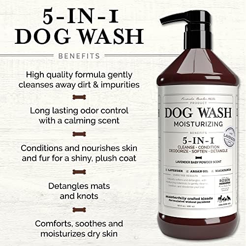 5-in-1 Dog Wash Moisturizing Lavender Shampoo | by Kira Labs 960ml/32fl