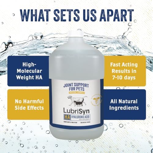 LubriSyn HA Hyaluronic Acid Hip & Joint Supplement for Dogs & Cats, 128 oz