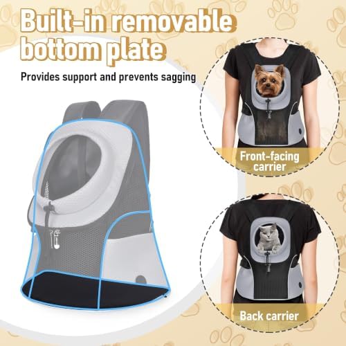 WOYYHO Pet Dog Carrier Backpack, Ventilated Mesh