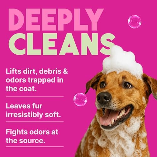TropiClean Deodorizing Dog Shampoo, Berry & Coconut Scent, 2.5 Gallon