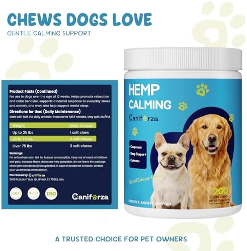 Calming Chews for Dog, Melatonin, 200-Pack, 200 Count