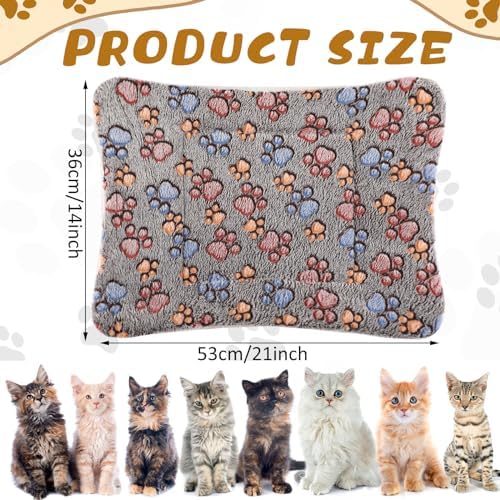 Tuanse 4 Pack Soft Pet Bed Mat Small Dog Crate Fleece