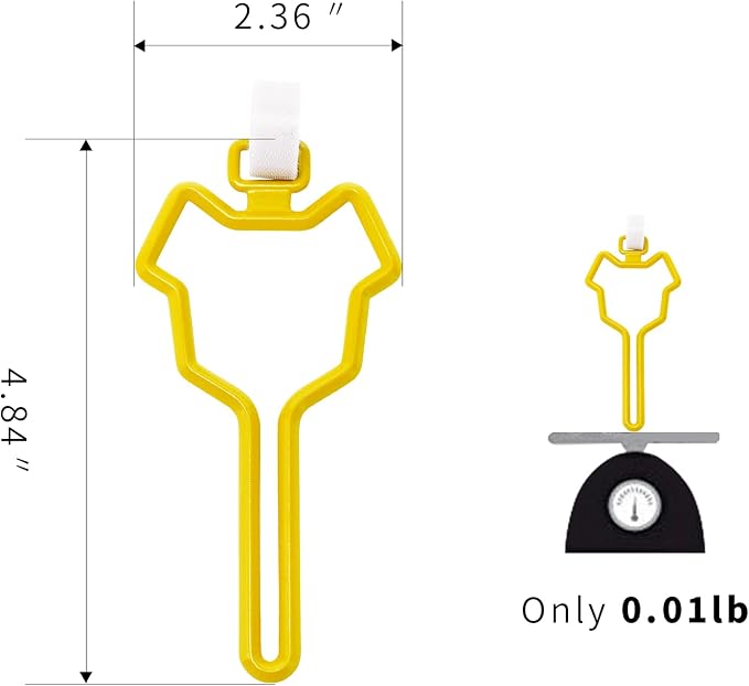 Dalzom® 2Pcs Dog Poop Bag Holder, Waste Bag Holder Carrier for Leash, Dog Poop Bag Dispenser for Walking Running Bicycle Accessory (Yellow)