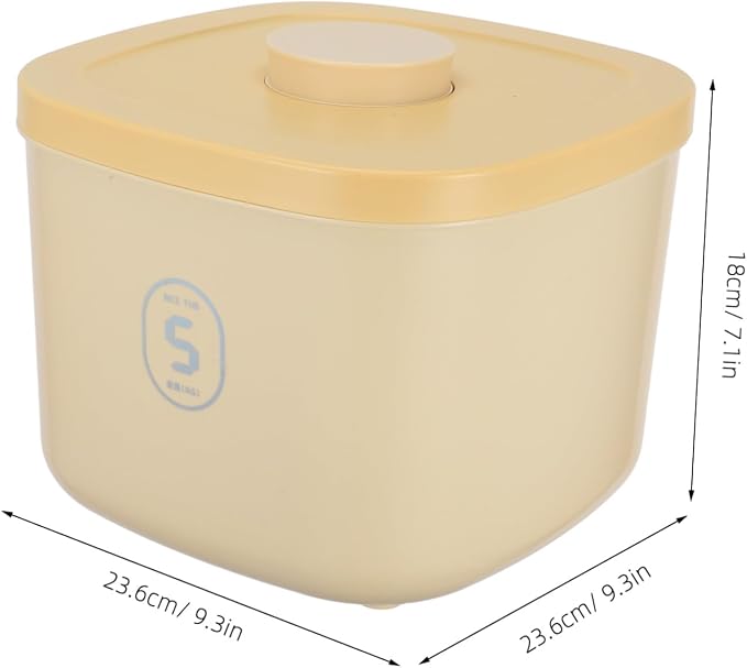 Small Airtight Dog Food Container, Small, Yellow