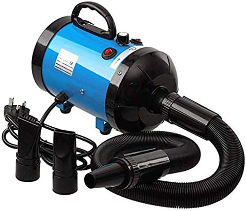 Dog Cat Pet Grooming Hair Dryer 2600W Dog Grooming Blaster Adjustable Speed & Temperature Stepless High Velocity Low Noise Has 4 Nozzle Options Pet Grooming Hair Dryer