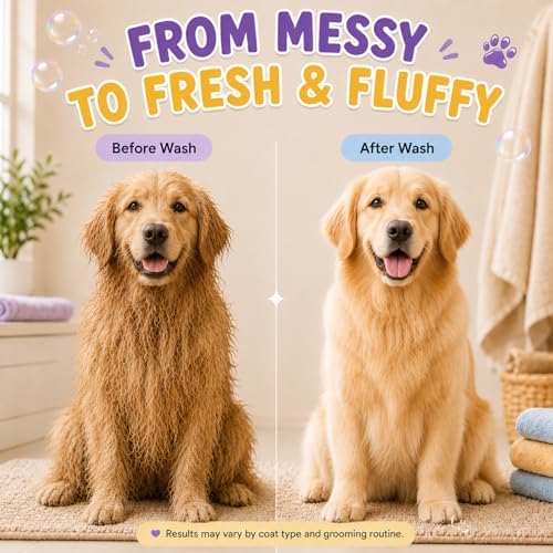 Oatmeal Dog Shampoo and Conditioner for Sensitive Skin with Aloe 32 fl oz | 5 in 1 Puppy Shampoo for Itchy, Sensitive Skin | Cleans, Conditions, Deodorizes & Moisturizes For All Breeds | ALFIE'S CHOICE