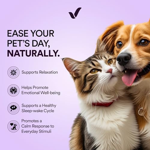 Calming Oral Strips for Dogs & Cats, L-Theanine, Chamomile