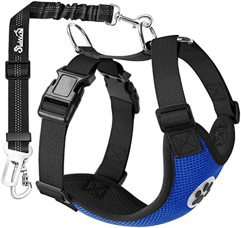 SlowTon Dog Car Seat Belt Harness - BL, M