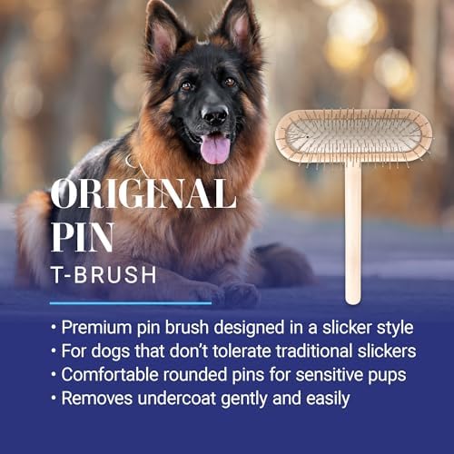 Chris Christensen Original Series 27 mm T-Brush, Stainless Steel, Brown