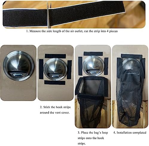 Prriudy Lint Bag for Dryer Vent Outdoor Vent Lint Bag Indoor Vent Lint Trap, 1 Pack