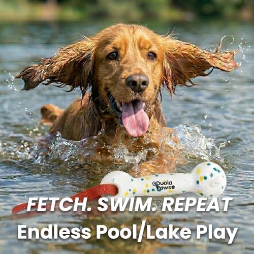 Water Float Dog Pool Toy, 8" Training Bumper Made of ETPU Foam | Small Medium Large Dogs, Outdoor Fetch, Interactive Retrieving Dummy, Beach Park Throw Hunting, Durable, Lightweight, Soft
