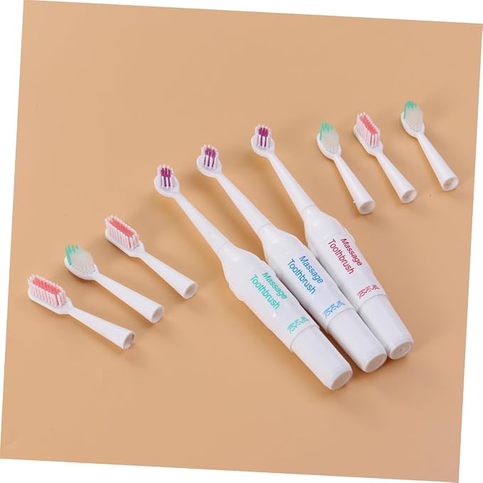 PET-Friendly Electric Toothbrush Waterproof Rechargeable Dog and Cat Toothbrush Travel Case Convenient Three-Sided Design for Effective Teeth Cleaning Random Color