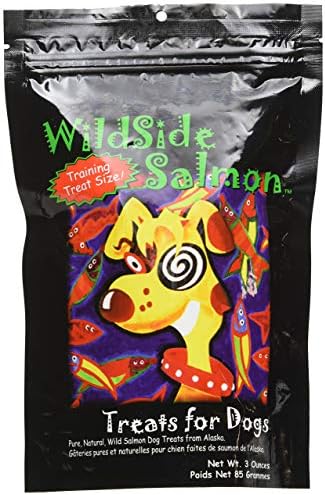 WildSide Salmon - Wild Alaskan Freeze Dried Salmon Treats for Dogs, 3 oz (3 Pack)