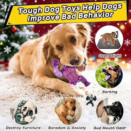Furdog Dog Toys for Aggressive Chewers Indestructible Dog Toy for Large Dogs Tough Dog Toys to Keep Them Busy