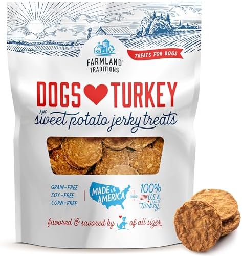 Dogs Love Turkey & Sweet Potato Jerky Dog Treats 4 Ingredients No Grain 3lb