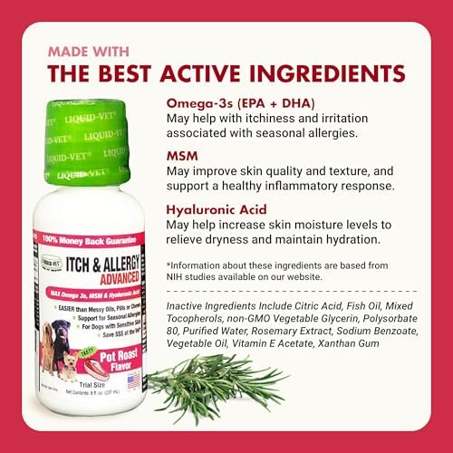 K9 Itch & Allergy Advanced - Omega-3s, MSM, Vitamin E & Hyaluronic Acid