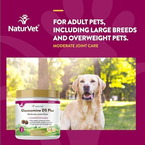 NaturVet Moderate Joint Care with Chondroitin & MSM, Dogs & Cats, 120ct