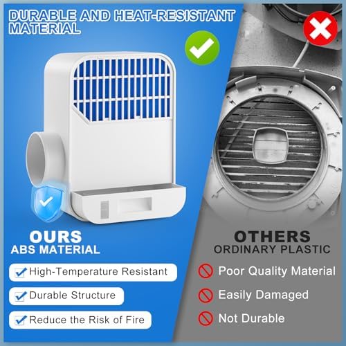 Indoor Dryer Vent Kit for Electric Dryer, 3-in-1 Dryer Vent Box