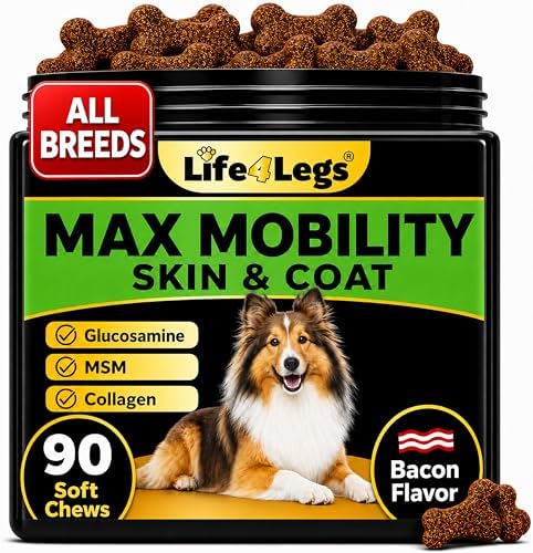 Dog Skin and Coat Supplement, Bacon Flavor, 90ct