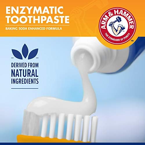 Arm & Hammer Tartar Control Dog Dental Kit, Banana Mint, 3-Piece, 48-Pack | Enzymatic toothpaste with toothbrush and fingerbrush, baking soda formula safe for puppies
