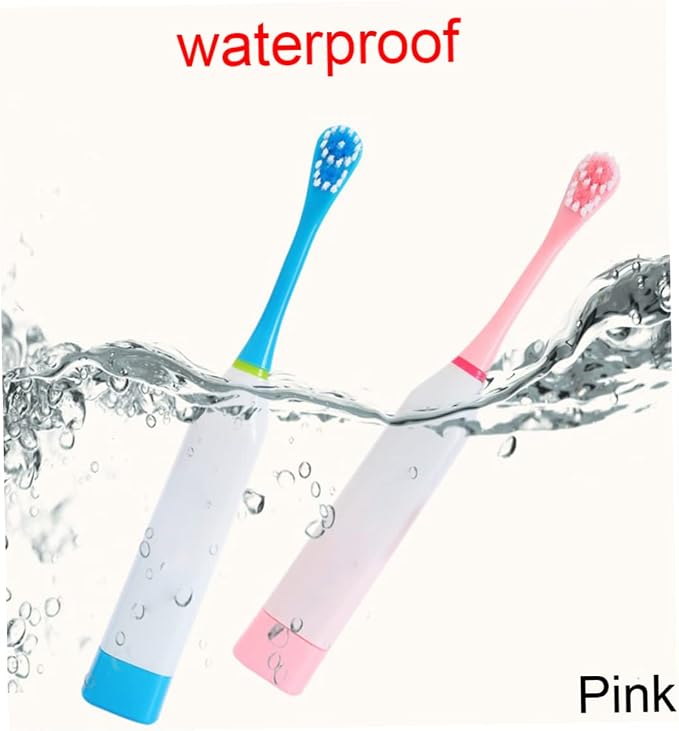 1PC Professional Electric Dog Toothbrush Ultrasonic Technology Pet Toothbrush Dog Brush Addition Bad Breath Tartar for Small Medium Large Dogs and Cats(Pink) Pet Electric Toothbrush