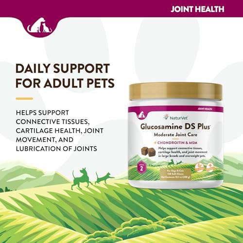 NaturVet Moderate Joint Care with Chondroitin & MSM, Dogs & Cats, 120ct