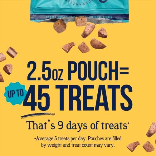 Stewart Freeze Dried Dog Treats, 100% Chicken Liver, 2.5 oz Pouch