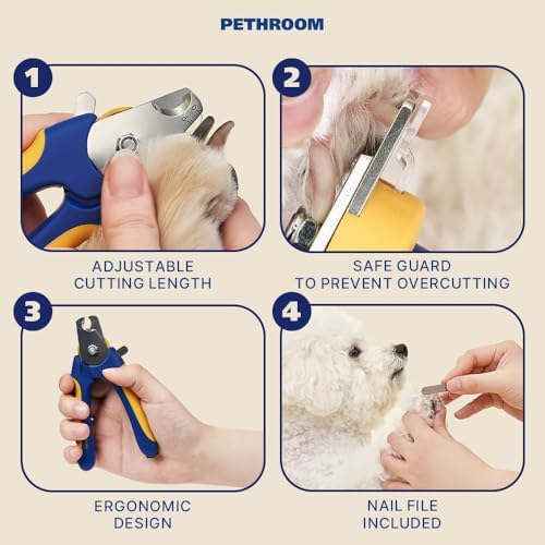 PETHROOM Grooming Essentials Bundle - Eye Comb & Nail Clipper