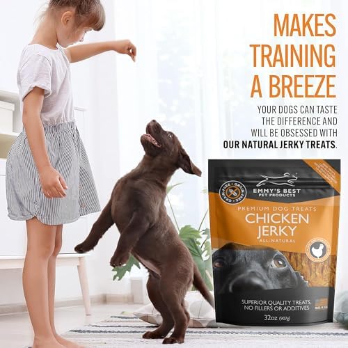 Chicken Jerky Dog Treats – Single-Ingredient 100% Real USA Chicken, 32 oz