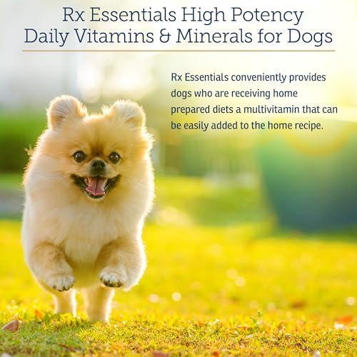 Rx Vitamins Essentials for Dogs - Daily Vitamins & Minerals - 8 oz | with Blue Spirulina, Kelp Powder, & Milk Thistle for Dogs - Complete Canine Vitamins and Essential Minerals Powder