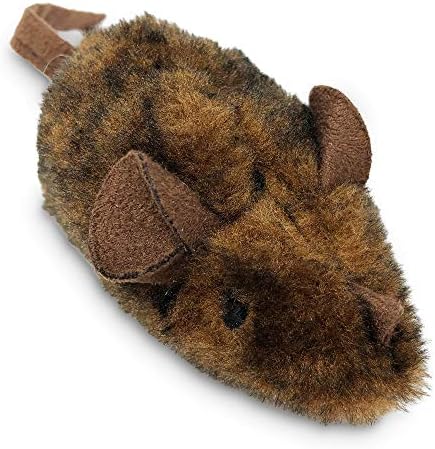 OurPets Play-N-Squeak Mouse Hunter Cat Toys with Catnip | Interactive Toy with Real Mouse Electronic Sound, for Indoor Cats