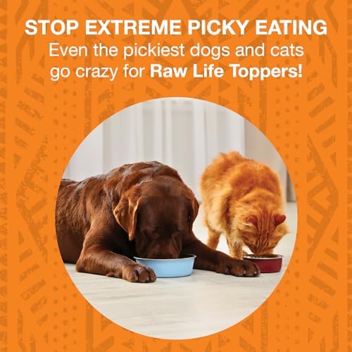 KOHA Raw Life Freeze-Dried Raw Topper Chicken, for Dogs and Cats, High Protein Meal Topper for Picky Eaters with Probiotics, 8oz Bag