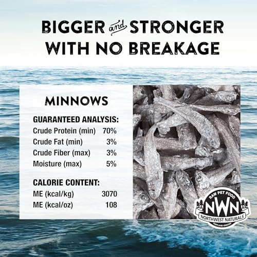 Northwest Naturals Raw Rewards Freeze-Dried Minnow Treats - 1oz (Pack of 3)