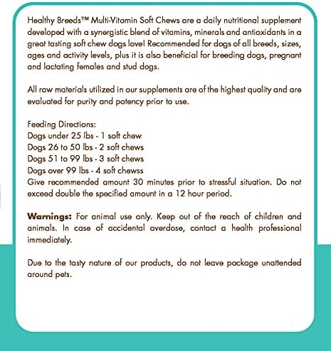 Healthy Breeds Siberian Husky Hemp Calming Soft Chews for Dogs 120 Count, 120-Pack, 120 Count