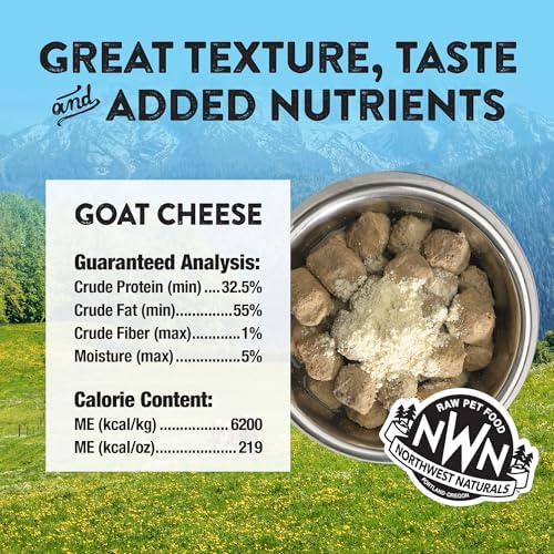Northwest Naturals Freeze-Dried Goat Cheese Topper for Dogs & Cats - 4.5oz