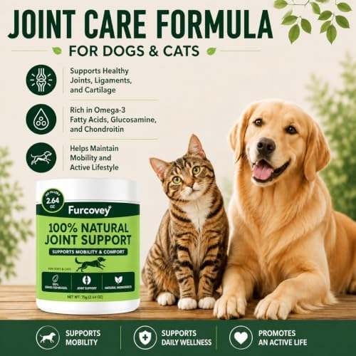 Green-Lipped Mussel Powder for Dogs & Cats Joint Support