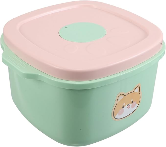 Pet Food Storage Container Airtight 5l Plastic Bucket with Lid Vacuum Seal for Dog and Cat Food Preservation Home Travel Use