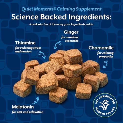 NaturVet Quiet Moments Calming with Melatonin Dog Supplement, 180-Pack, 180 Count