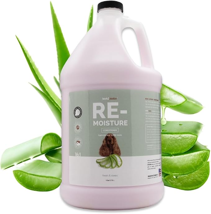 Bark2Basics Re-Moisture Hydrating Dog Conditioner, Dry Itchy Skin, 1 Gallon