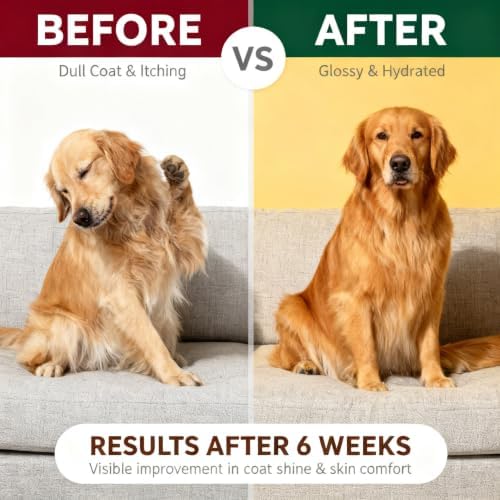 DM Daily Multivitamin for Dogs - Multivitamin Itch Relief Chews for Skin Coat, Gut & Immune Supports