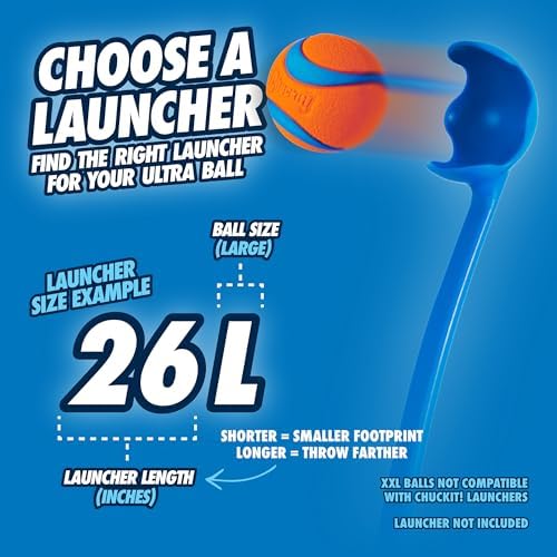 Chuckit! Ultra Ball Dog Toy - Size Large - for Dogs 60-100 lbs - Made from Durable Rubber - Super Bouncy - Floats in Water - 3-inch Diameter - Large (Pack of 12)