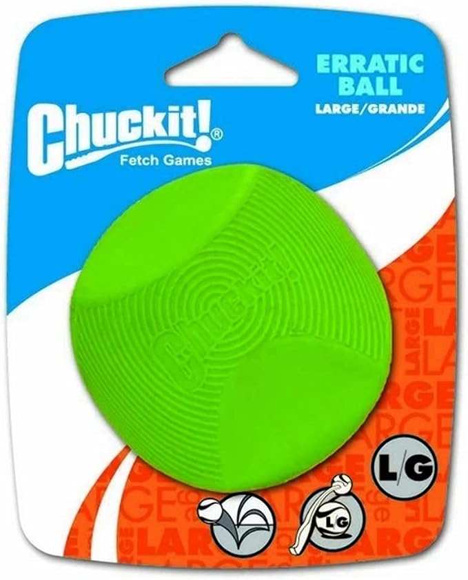 ChuckIt! Dog Erratic Ball (Large, 3-Inch, 1-Pack)