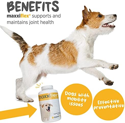 maxxipaws maxxiflex+ Dog Hip & Joint Support, Glucosamine & Collagen 120ct
